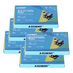AZDENT Dental Orthodontic MIM Self Ligating Bracket Braces with Buccal Tubes