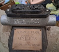 Appleton Electric Unilet Plug In System With Form 35