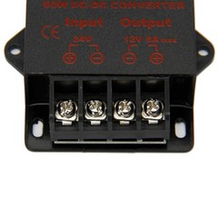 Voltage Converter DC 24V to 12V 5A 60W Power Regulator Step Down Voltage Reducer
