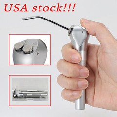 Dental 3 Way Air Water Syringe Triple Spray Handpiece with 2 Nozzles Tips Tubes