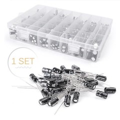 500pcs 0.1uF-1000uF Mixed 24 values Electrolytic Capacitors Assortment Kit Set