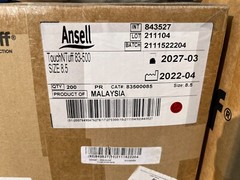 Case 400 Ansell TouchNTuff 83-500 Cleanroom ISO 5 Sterile Rubber 8MIL 12″ Gloves