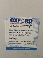 (4800/Cs) OXFORD Accutip 1000uL LTS Low Retention Filter Pipet Tips LTR-1000-SLF