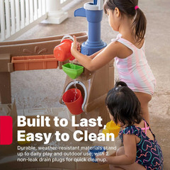 Step 2 Pump & Splash Discovery Pond Water Table, Kids Water Sensory Activity Poo