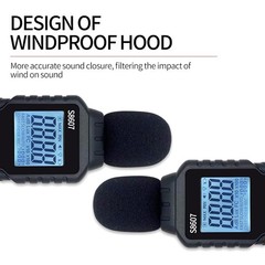 Audio Noise Level Meter 30-130dB Sound Tester for Factory Workshop Home Office