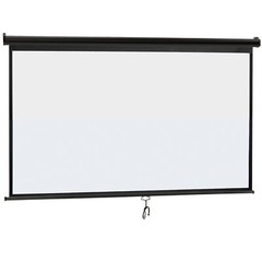 Projector Screen Pull Down 100″ 16:9 HD Projection Screen Ceiling Wall-Mounted