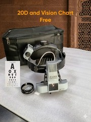Zaiss ophthalmic Binocular Indirect Ophthalmoscope with 20d and vision chart