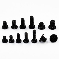 M1.4 M2 M2.5 M3 Black Phillips Flat Thin Head Screws Laptop Notebook Bolts