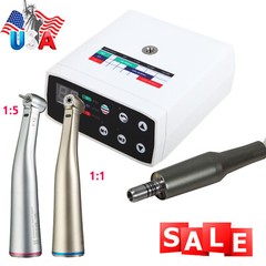 NSK Style Brushless Electric LED MicroMotor/1:1/1:5 Increase Contra angle USA