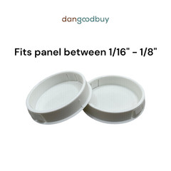 2″ Hole Nylon Locking Panel Plugs Black/White Dome Cover 2 1/8″ Top Width