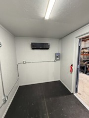 20 ft Custom Shipping Container Mobile Office 120V Slate Gray