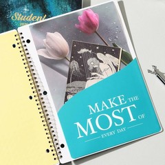 2026-2027 Student Planner, 9″ x 11″ Academic 9 x 11 inches, black, white