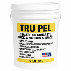 Concrete Sealer Penetrating Sealer Water Repellent for Concrete Tru Pel – 5 Gal