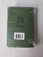 Rite in the Rain Top Spiral Notebook 3″ x 5″ Green Polydura All Weather 3 Pack