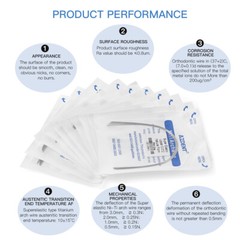 AZDENT Dental Orthodontic Super Elastic Niti Round Arch Wires Ovoid Square From