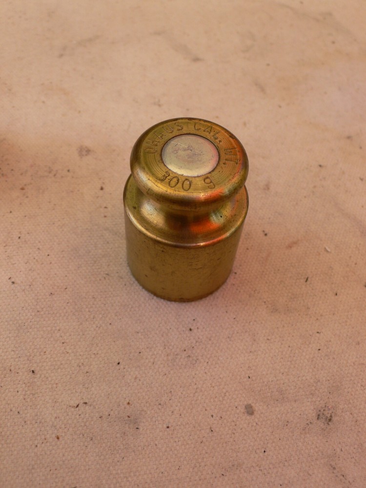 300 Gram Ohaus Brass Calibration Weight Mass 300g Free Ship USA Only