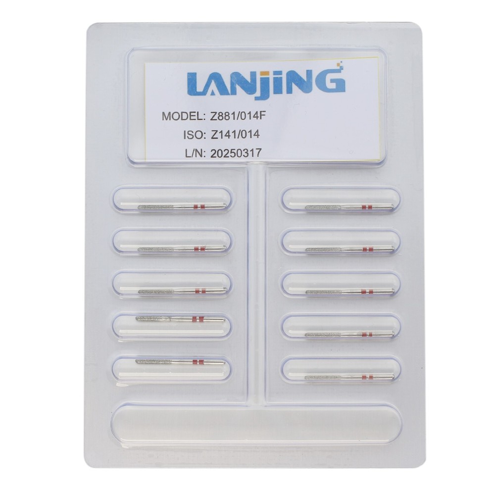 Dental Diamond Burs for Zirconia Adjustment Round End Cylinder FG 881/014 882
