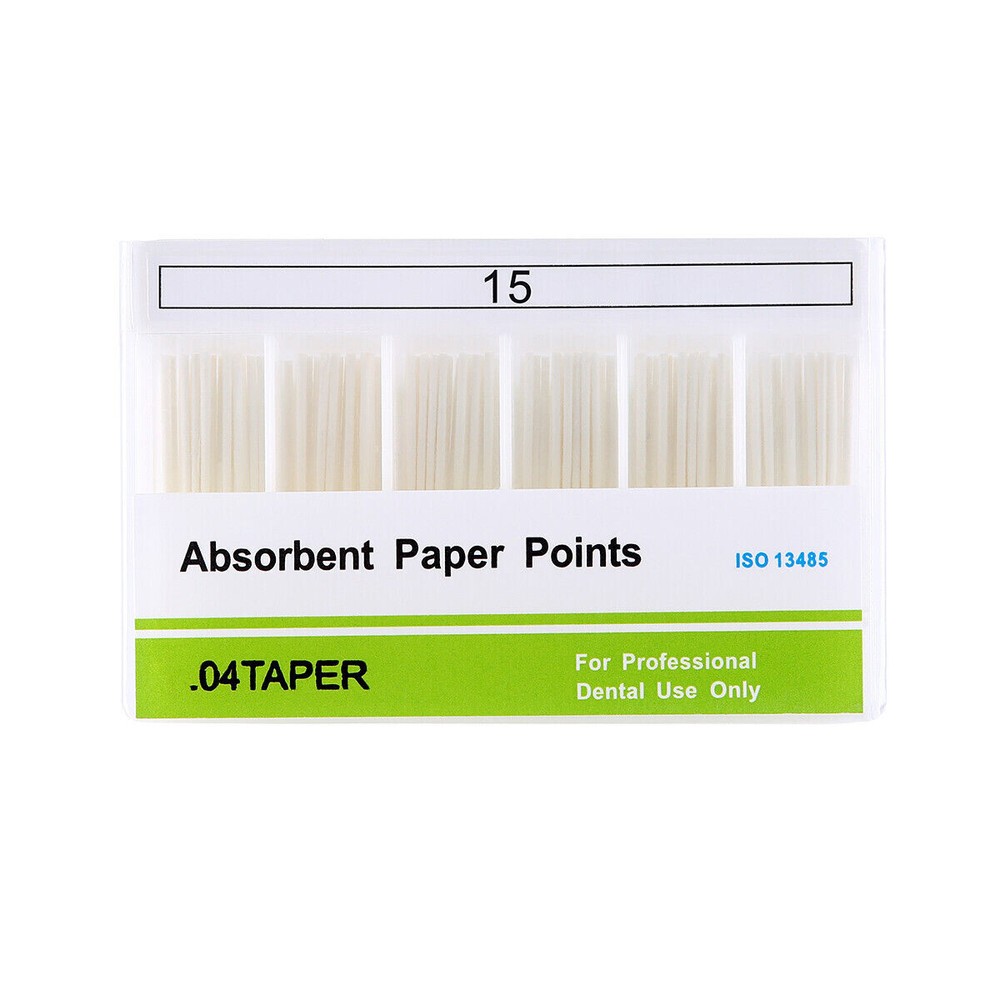 Dental Endo Gutta Absorbent Paper Points Fiber Taper 0.02/0.04/0.06 15#-40#