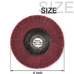 10Pcs 180/320 Grit Nylon Fiber Flap Disc Metal Polishing Wheel, Abrasive Buffing