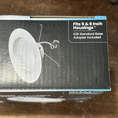 Feit Electric White 5-6 in. W Aluminum LED Dimmable Recessed Downlight