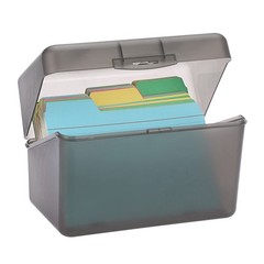 BTSKY 1 Pack 4 x 6 inch Index Card Box-Index 4X6 Inch-1 Pack, Grey