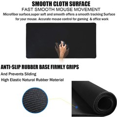 TEDNETGO Large Gaming Mouse Pad, Waterproof Extra 31.5L x 15.7W inches, Black