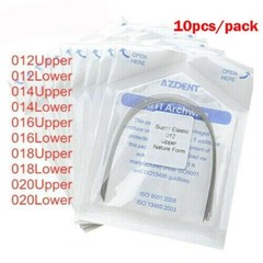 100pcs Dental Orthodontic Super Elastic Niti Round Arch Wires Nature Form AZDENT