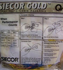Siecor Gold Patch Cable Yellow -60db 2F DFX 7M SCUPC/SCUPC