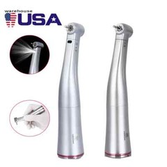 Dental 1:5 Increasing Contra Angle Optic LED Handpiece Fit Electric Motor