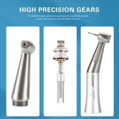 Joydental Dental Low Speed Contra Angle Handpiece Push For FG 1.6mm Burs E-type