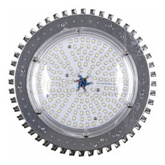 High Bay Commercial Light Fixture 150W Silver Aluminum 3030 SMD .9 PF 6000K