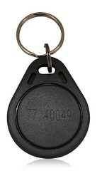 100 RFID Proximity Key Fobs 26 Bit Wiegand H10301 Keyless 125 kHz–Thin, Grey