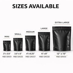 100 Pack 1g Mylar Bags Assorted Designs Smell Proof Resealable Zip Pouches