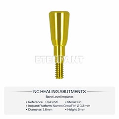 Healing Cap Abutments NC/RC Analog Cover Screw Titanium Fit Straumann ITI BLT