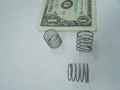 25 Light Steel Coil Springs, 10 Ounces, Conical Compression 15MM OD x 15MM Long