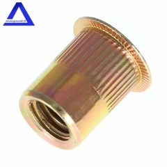 50Pcs 3/8-16 Rivet Nut Rivnut Insert Nutsert Carbon Steel Zinc Plated