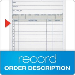 Adams DC4705 Multipart Sales Order Pad, 12 Lines, 4.19 x 6.69, 50 Forms, 12 PK