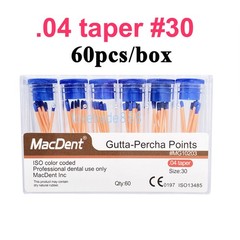 60/120pcs Dental Gutta Percha Points Full Taper 0.02/0.04/0.06 Size 15-40 45-80