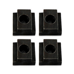 T-Slot Nut Black Oxide Finish, 1/2″-13 Thread Size, 5/8 in Table Slot Size, 4Pac