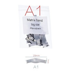 20Pcs/Pack Dental Saddle Contoured Metal Matrices Matrix Band/Springclip