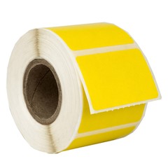 ZEBRA ELTRON 1.5×1 COLOR 1-1/2″ x 1″ YELLOW Direct Thermal Labels – 12 Rolls/520
