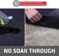XL Oil Spill Mat 36″ x 59″, Absorbent Oil Pad, Reusable, Washable, Durable, …