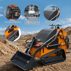 Landhonor New Mini Skid Steer 23HP Compact Track Loader Hydraulic Guided Drive
