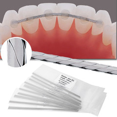 10 Pcs/Bag Dental Orthodontic Flat Strand Stainless Steel Lingual Retainer Wire
