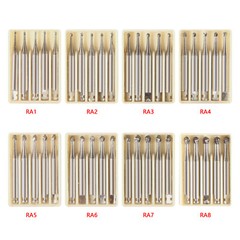 Dental Round Latch Carbide Bur RA 1 2 3 4 5 6 7 8 Midwest For Slow Speed SQ