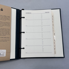 Gallery Leather Address Book 9×7 Handcrafted Refillable Acadia Green