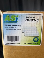 ALKALI SCIENTIFIC ASi Solution Reservoirs 50mL V-Shape Sterile RS915 (170/cs)