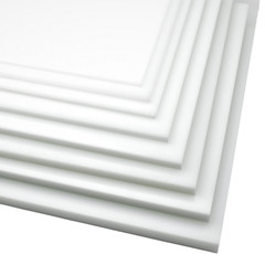 BuyPlastic Natural White HDPE Plastic Sheet 3/8″ x 12″ x 24″