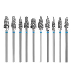 AZDENT Dental Lab Polishing Bur Drills Tungsten Steel Carbide Burs HP 2.35MM