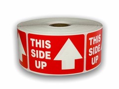 2×3, THIS SIDE UP (With an Arrow image), 500 labels per roll, 1-60 Rolls